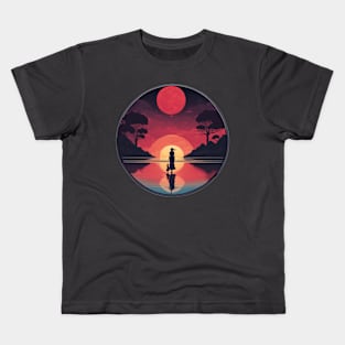 Silhouettes in Twilight Kids T-Shirt